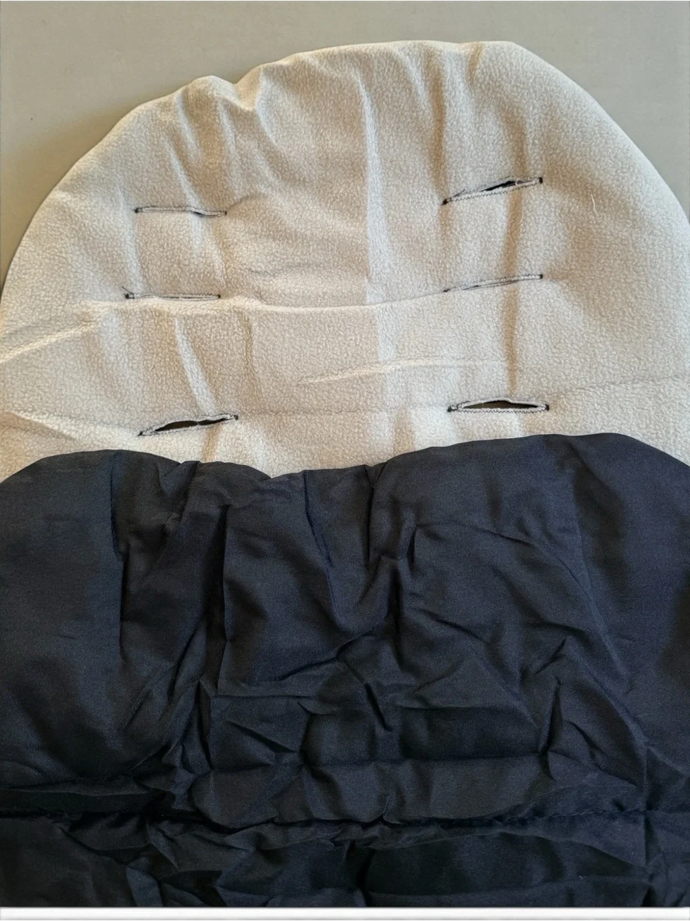 Universal Travel Bunting Bag Footmuff Stroller Cozy Black Gray Fleece Zip Cover